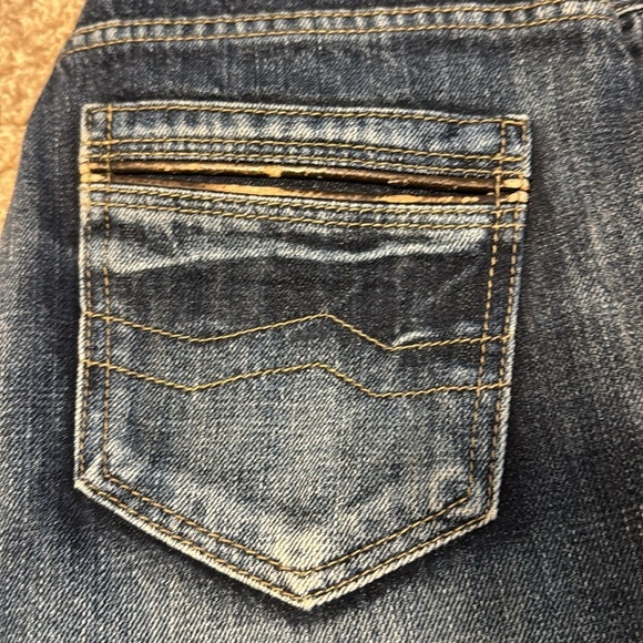 Men’s ALFANI Medium Wash Straight Leg Jeans Sz 30x30 Vintage Style Back Pocket - Picture 2 of 8